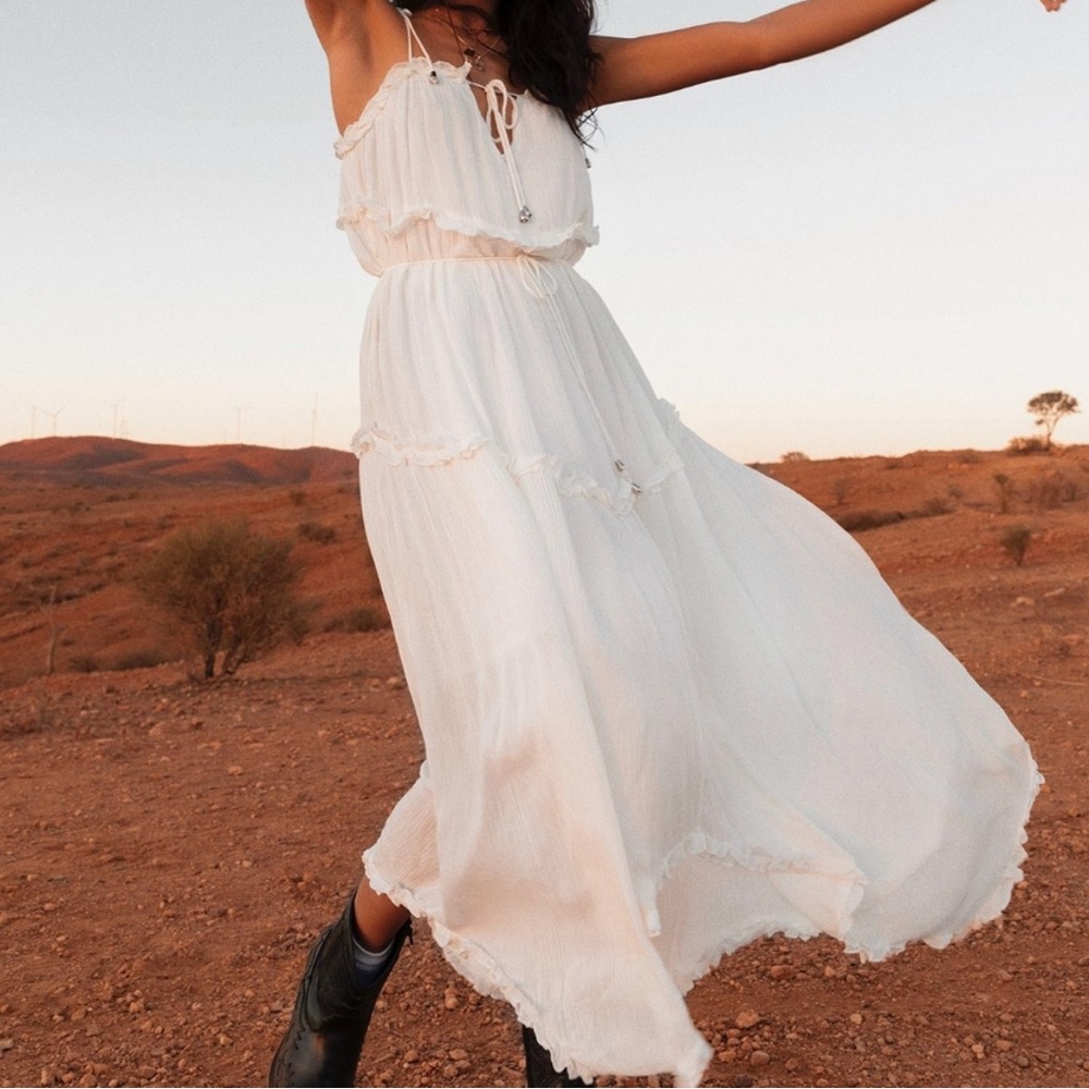 Princess Polly White Rouge Maxi Dress